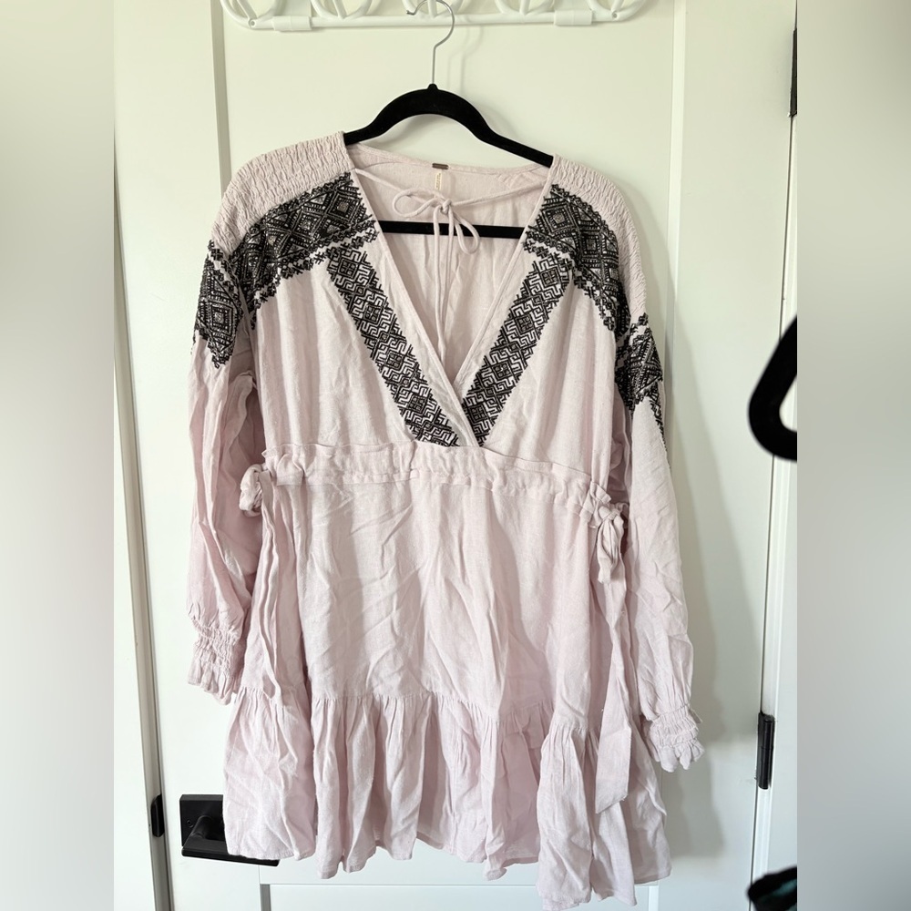 Free People Light Pink Knit Top